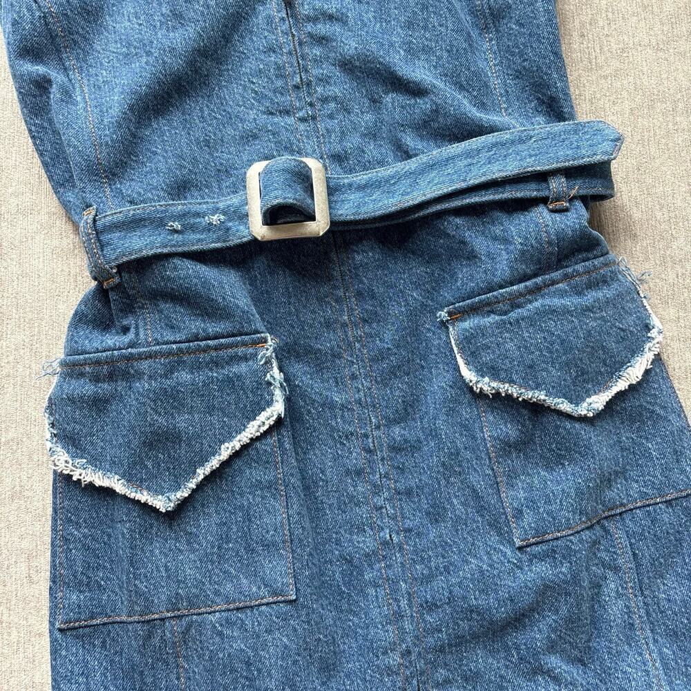 Re/Done Denim Mini Dress - Picture 2 of 6